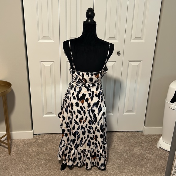 Animal Print Wrap Dress - Picture 2 of 4